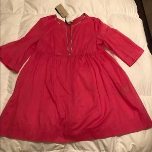 Burberry sheer pink dress